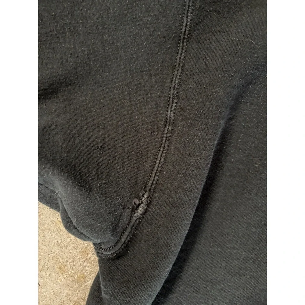 Vintage Nike Black Distressed Graphic Crewneck Sweatshirt‎ 80s Retro Sportswear